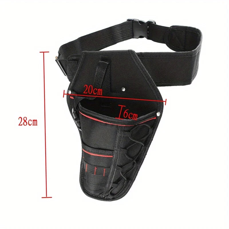 Multi-function drill holster and waist tool pouch