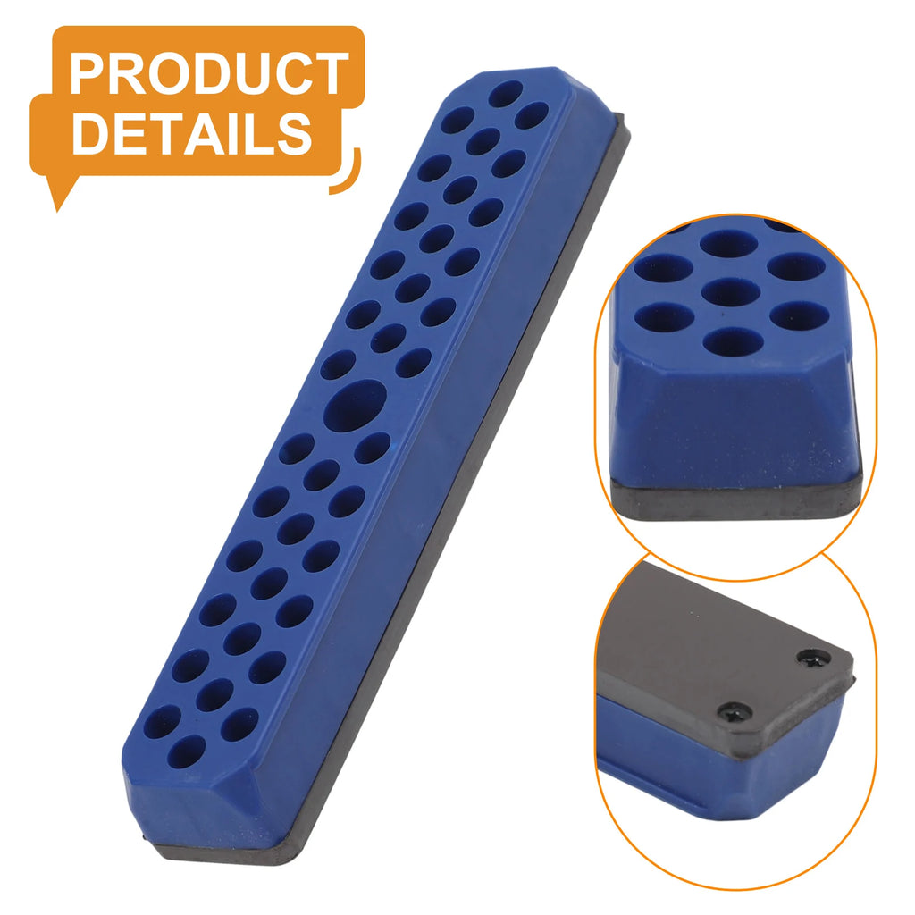 43-hole magnetic hex bit organizer for 1/4 inch bits