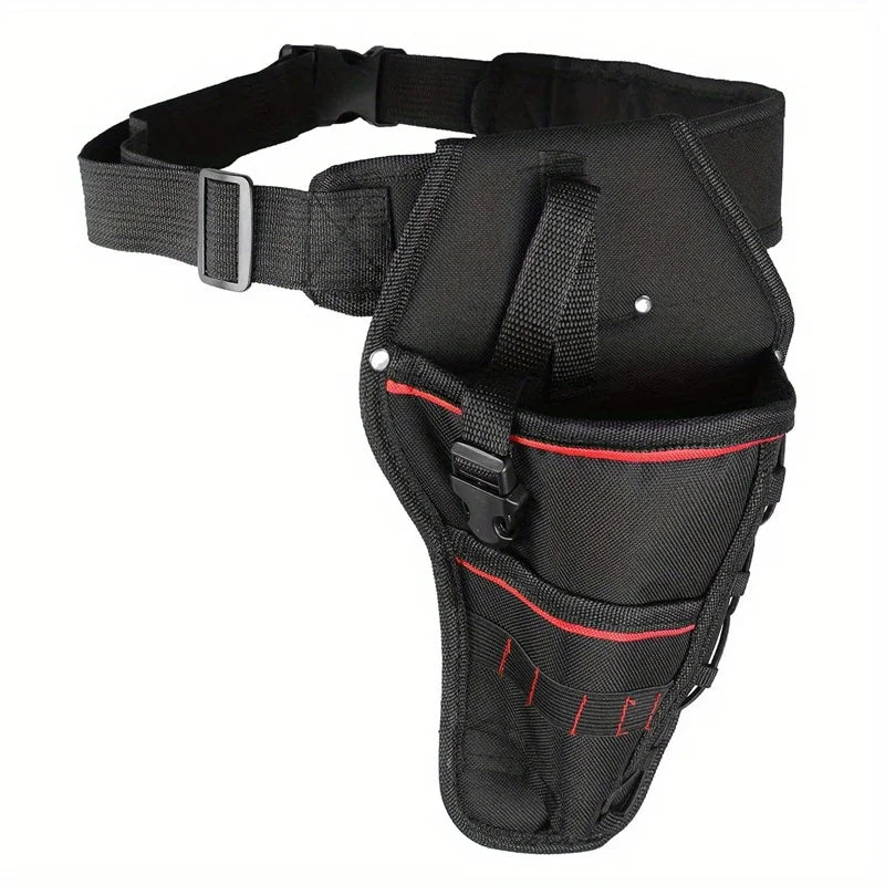 Multi-function drill holster and waist tool pouch