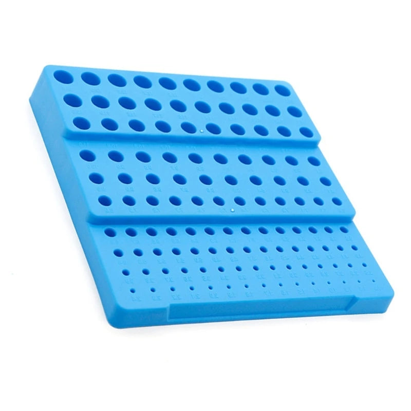121-hole aluminum drill bit storage case