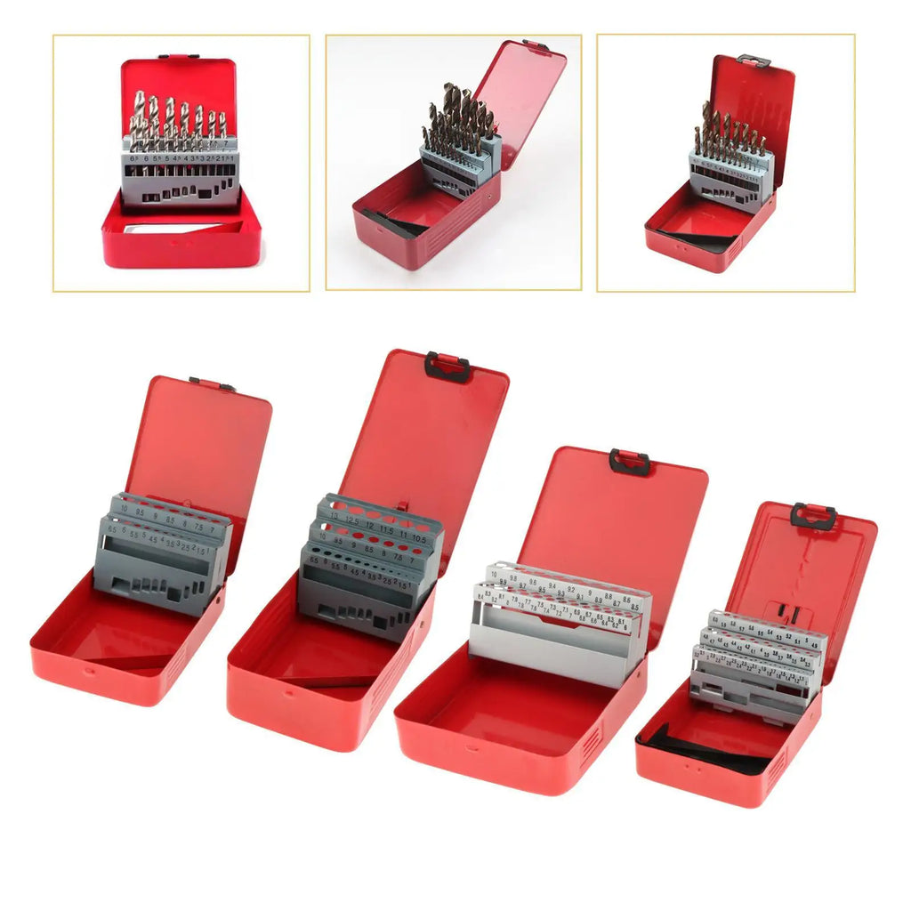 Metal drill bit index case organizer