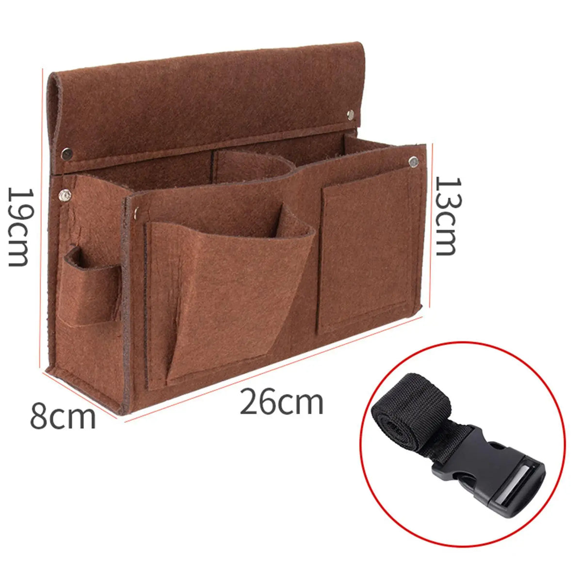 Clip-on belt tool pouch