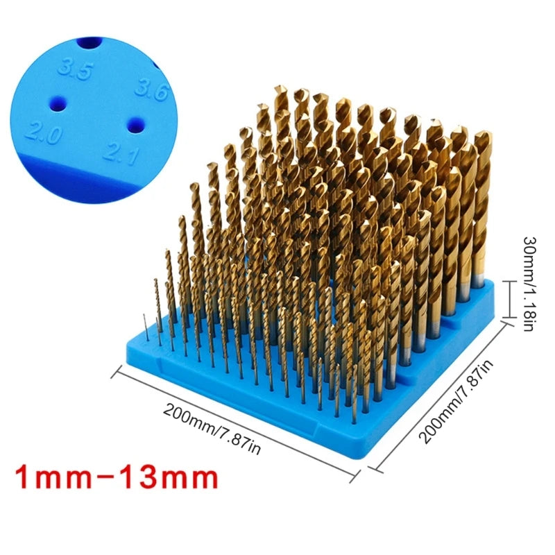 121-hole aluminum drill bit storage case