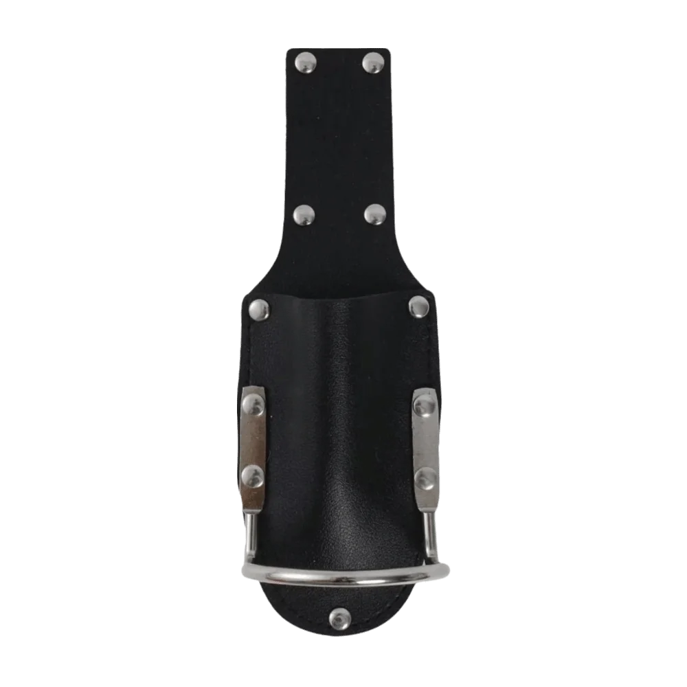 Black PU leather hammer holder with belt clip