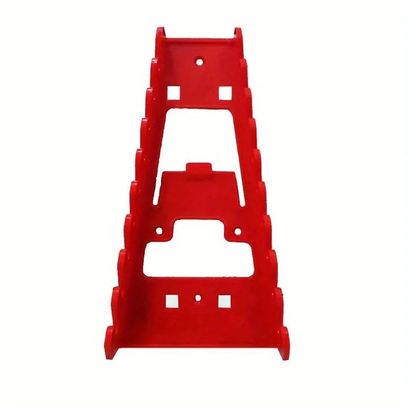 Red wrench organizer tray for wrenches and sockets