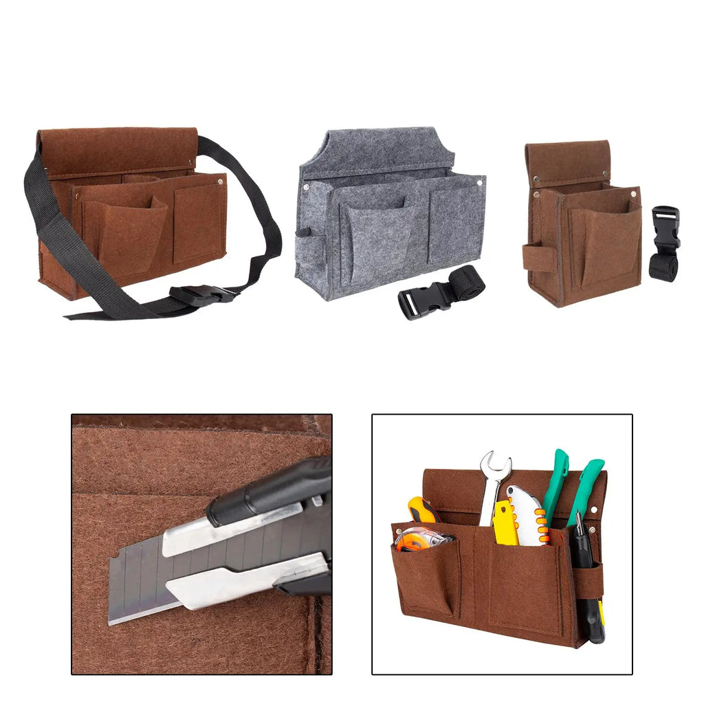 Clip-on belt tool pouch