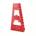 Red wrench organizer tray for wrenches and sockets