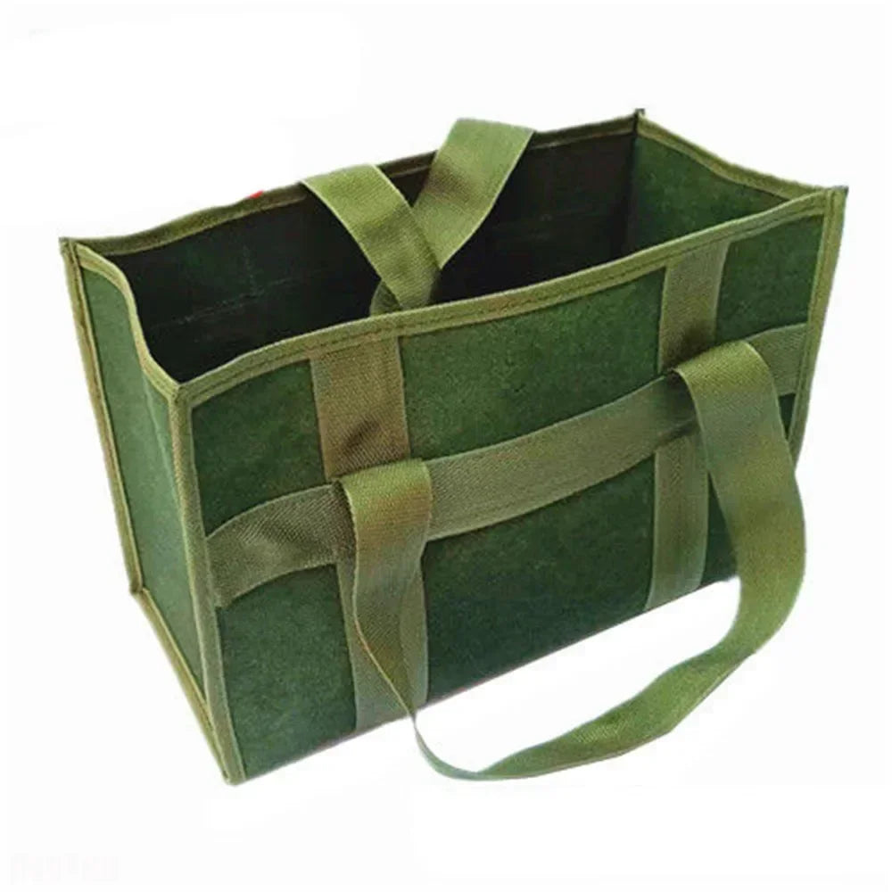 Heavy-duty canvas tool bag organizer