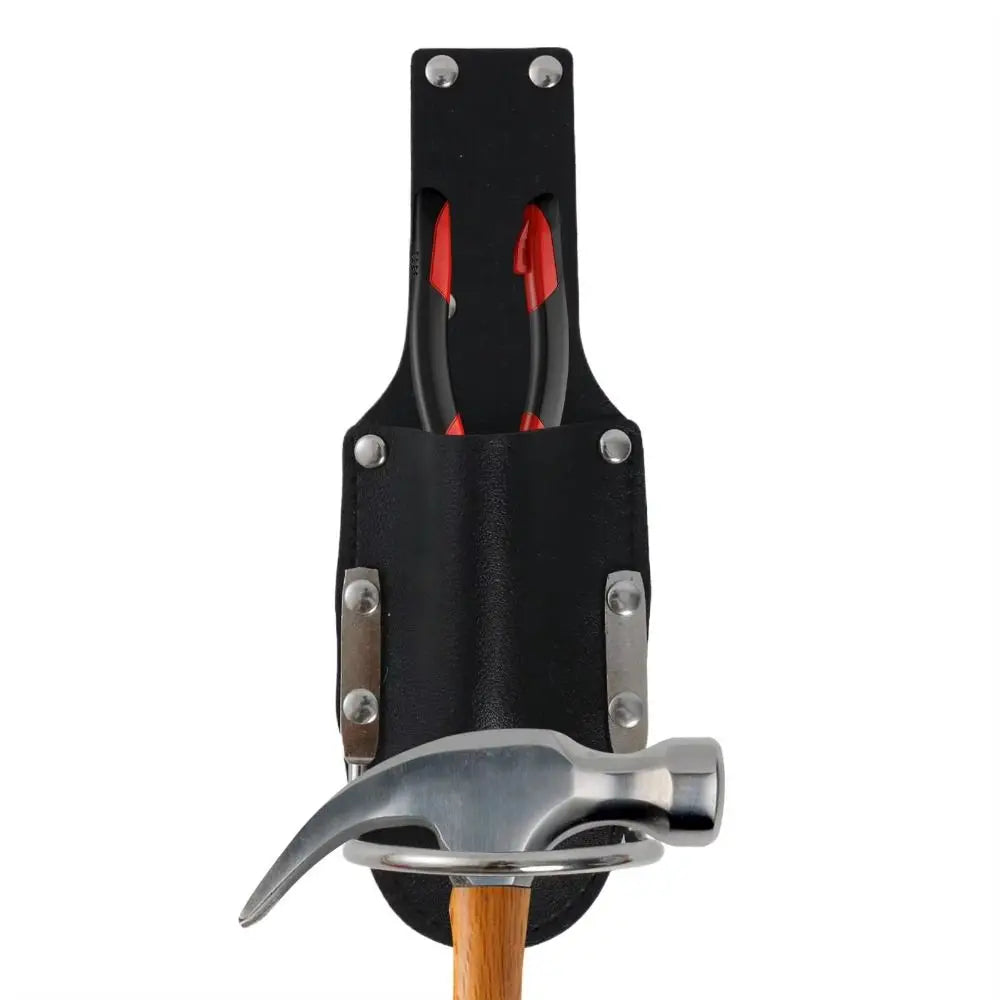 Black PU leather hammer holder with belt clip