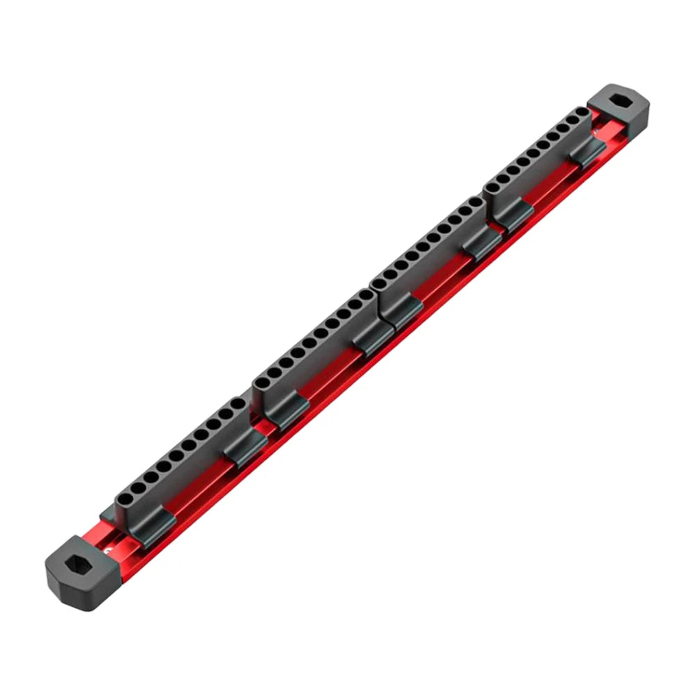 40-hole magnetic aluminum organizer for 1/4 inch hex bits