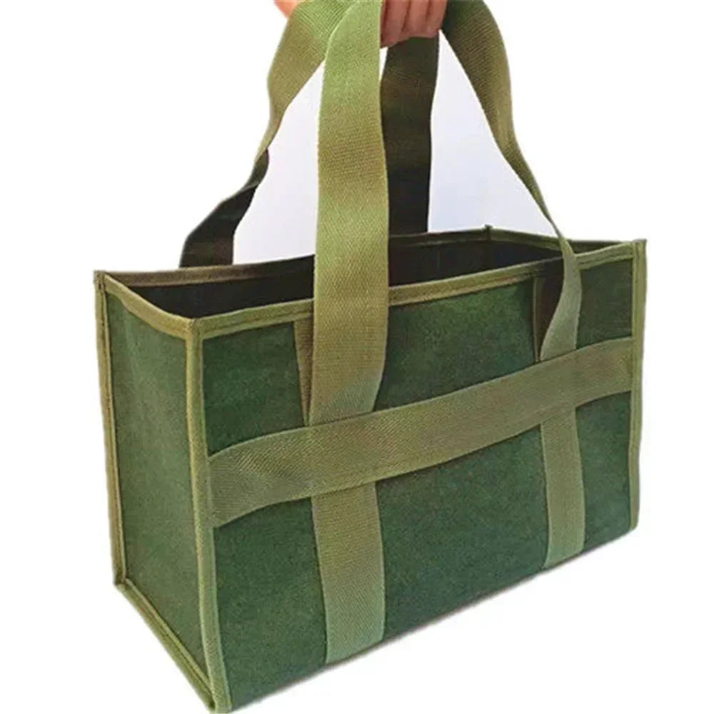 Heavy-duty canvas tool bag organizer