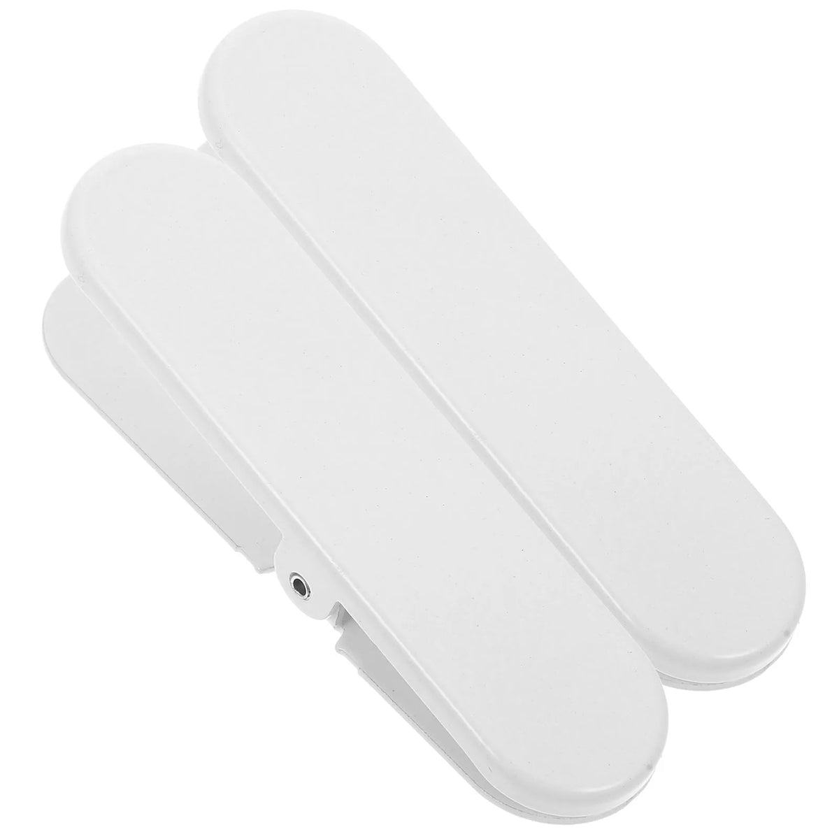 White wall-mount storage clips 2-pack