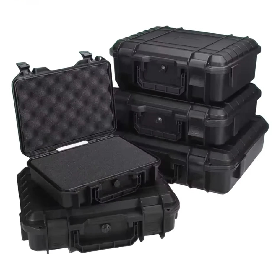 Hard-shell carrying case with pre-cut foam insert