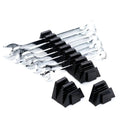 Magnetic 12-slot wrench organizer tray