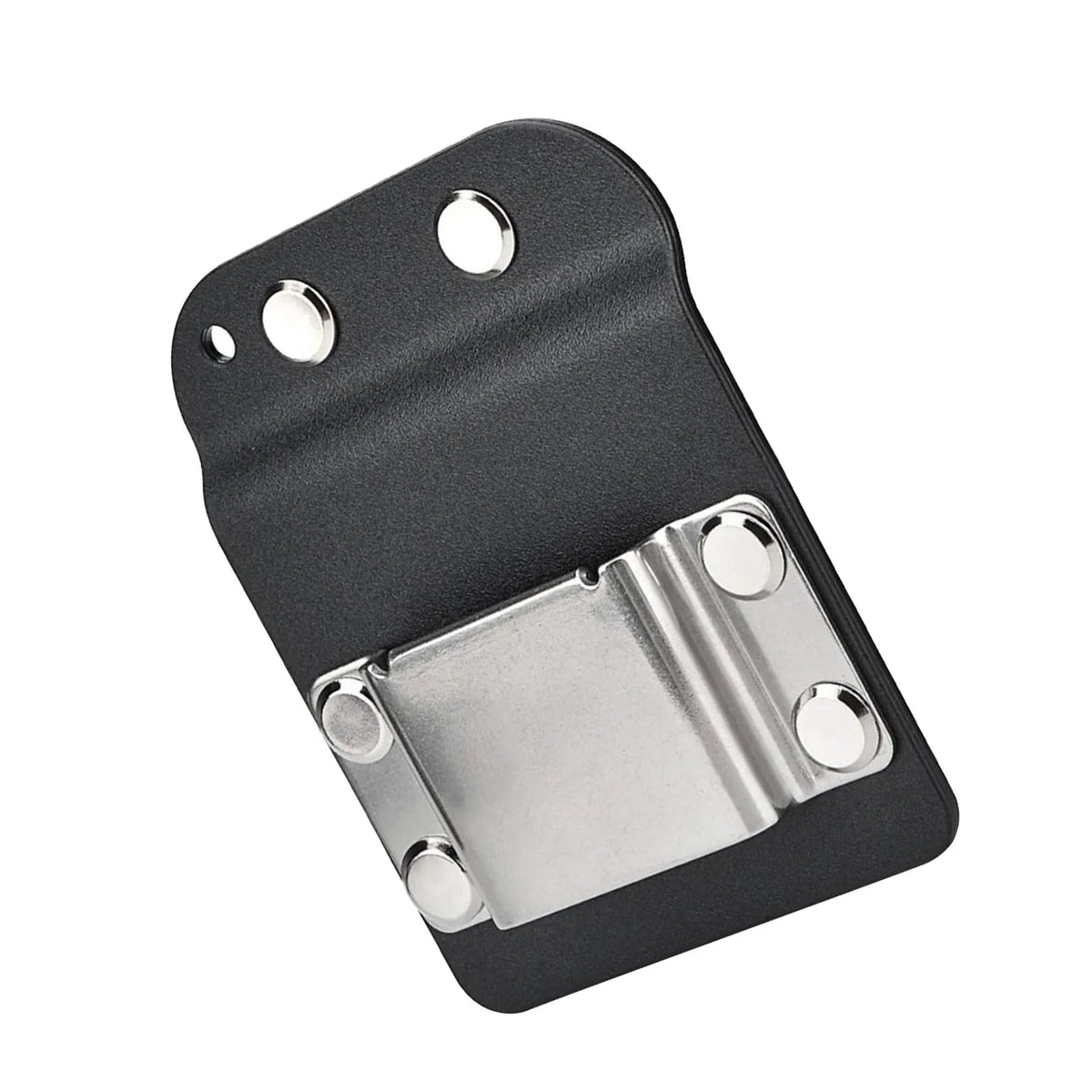 Stainless steel drill belt clip and tape measure holder