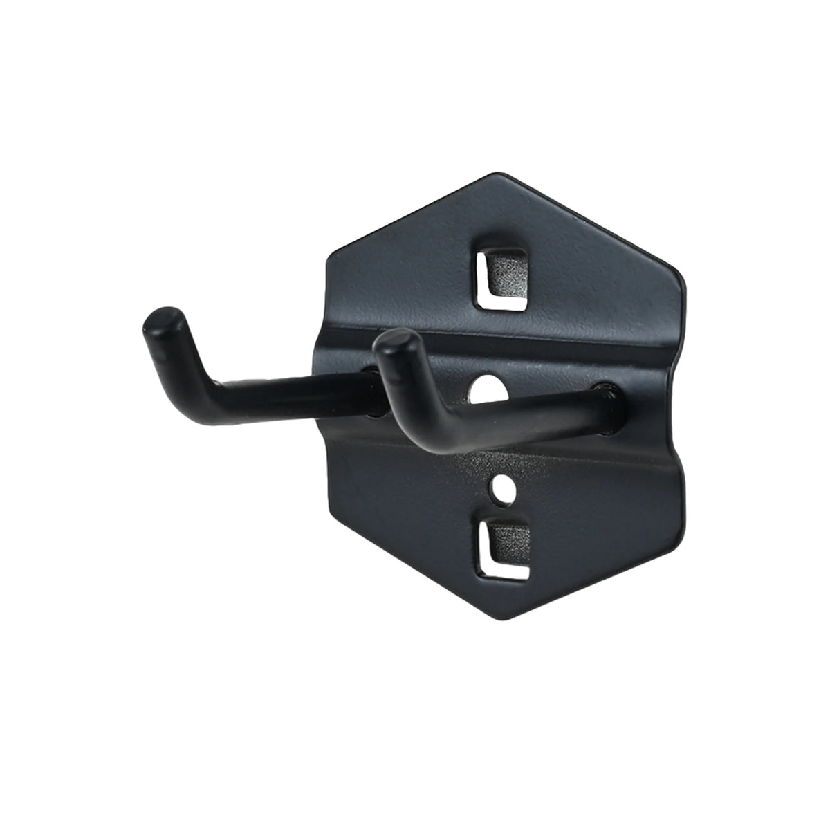 Steel pegboard hook for 10x10mm square holes
