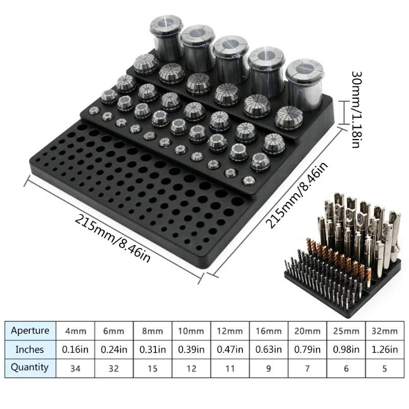 131-hole drill bit holder box
