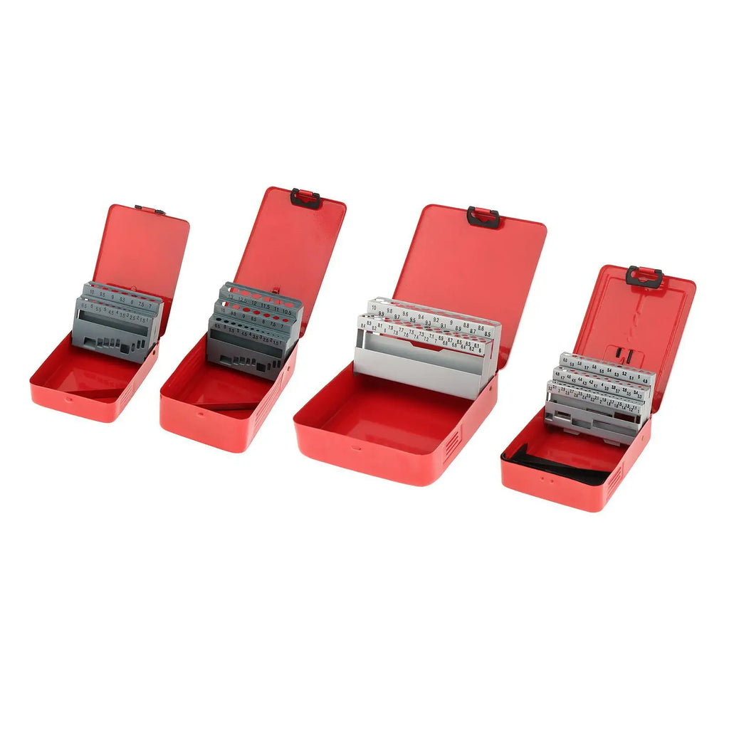 Metal drill bit index case organizer