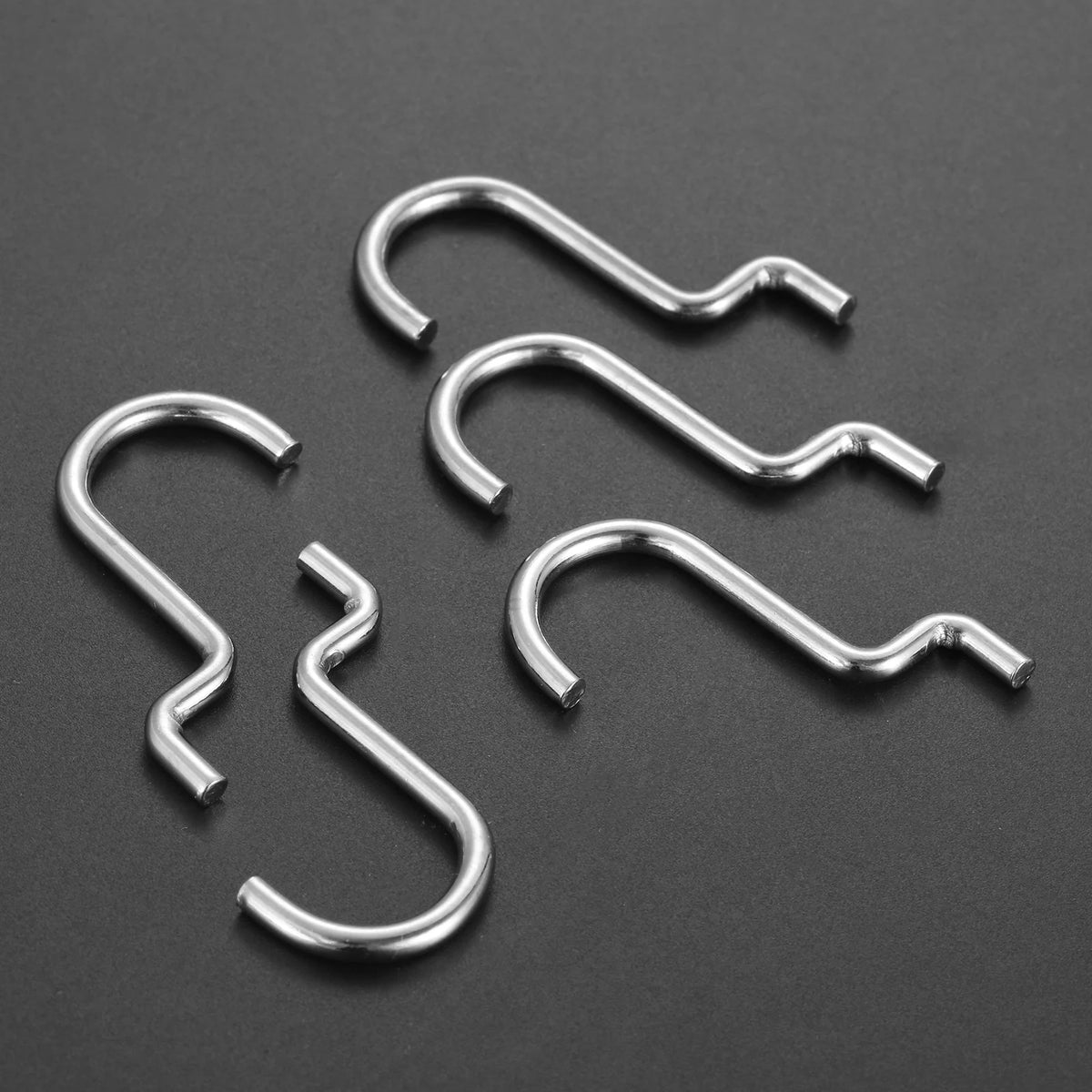 20-piece metal pegboard hook set