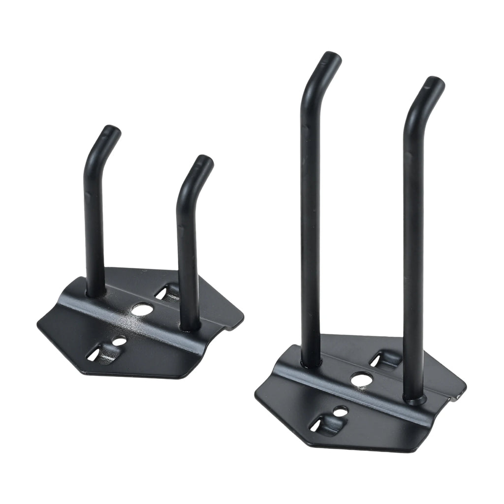 Steel pegboard hook for 10x10mm square holes